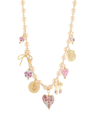 Perla Charm Necklace (Gold)