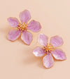 Chloe Flower Earrings (Lavender)