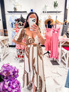 Salt & Sand Two Piece Skirt Set (Nude/Cream)