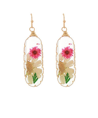 Flora Floral Earrings (Gold)
