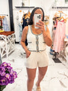 Easy Does It Linen Shorts (Sand)