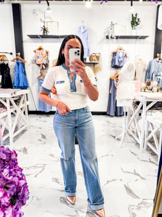 Time Well Spent High Rise Jeans (Medium Wash)