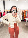 Bella V Boutique Ivory Cable Knit Cardigan