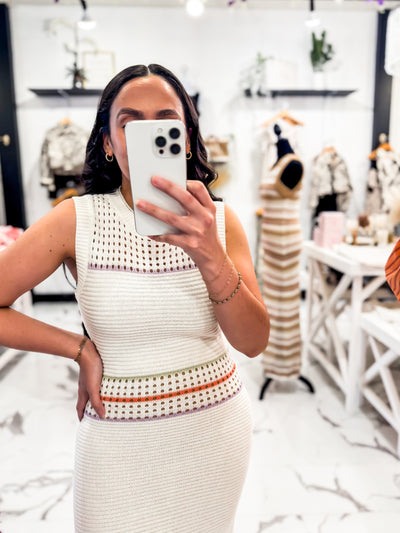 Fringe With Benefits Dress (Ivory)