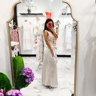 You Have My Heart Maxi Skirt (Cream)