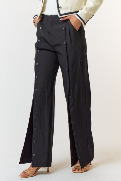 Back To Business Button Trousers (Black)