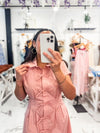 Bow Detail Pink Dress