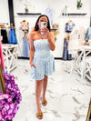 Breezy Bay Floral Dress (Blue)