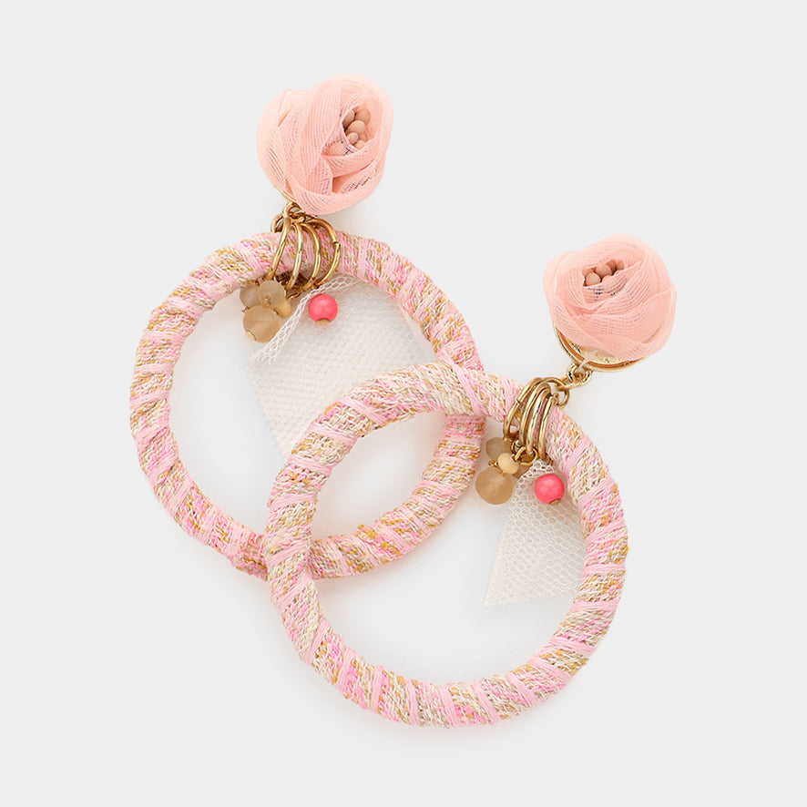 Pesha Dangle Earrings (Pink)