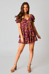 Tammy Ruffle Mini Dress (Forbidden) - Buddy Love