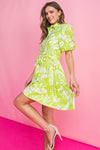 Classy Meets Trend Dress (Lime)