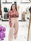 Bella V Boutique Good Graces Wide Leg Trousers (Soft Pink)