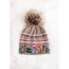 Appalachia Floral Pom Beanie (Tan)