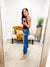 Prove Me Wrong Cropped Flare Jeans (Dark Wash)