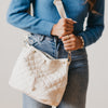 Natalia Quilted Crossbody Bag (Cream)