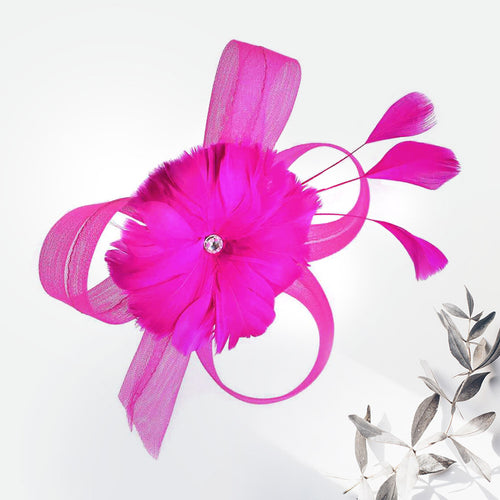 Reserved Seating Fascinator (Fuchsia)