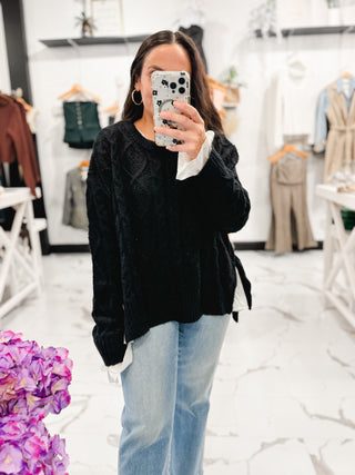 Bella V Boutique Winter Cable Knit Sweaters