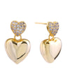 Reina Heart Drop Earrings