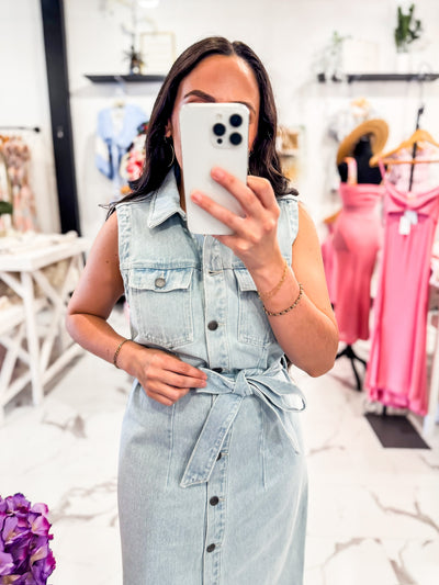 Luxe Denim Dress