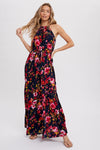 Scarlett Halter Maxi Dress (Navy)