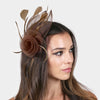 Opening Day Fascinator (Brown)