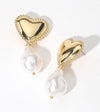 Cara Pearl Dangle Earrings (Gold)