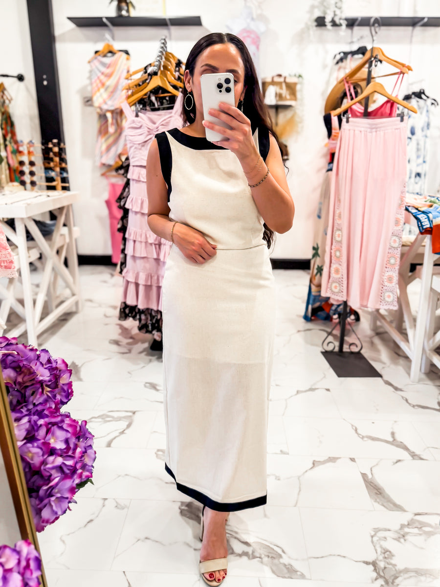 The Cool Girl Code Linen Dress Natural