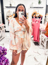 Summer Print Flowy Short Outfit Ideas
