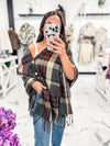 How to Style a Plaid Poncho