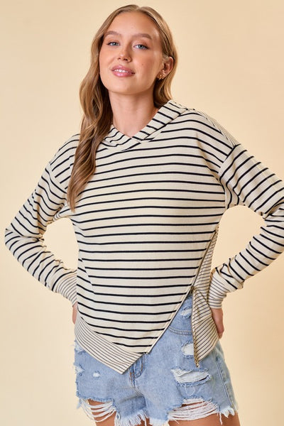 Bella V Boutique Stripe Lightweight Sweater