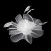 At The Race Fascinator (White)