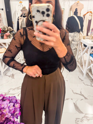 Solstice Pleated Trousers (Chocolate)