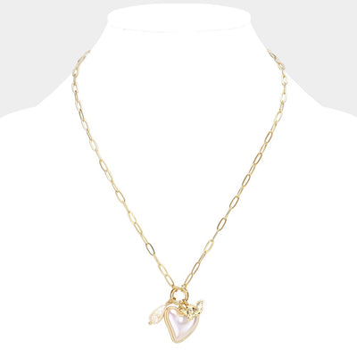 Audrey Pearl Necklace (Gold)