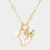 Audrey Pearl Necklace (Gold)