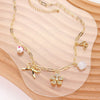 Sarah Charm Necklace (Gold)