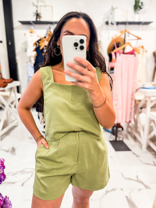 Zest for Style Linen Set Lime