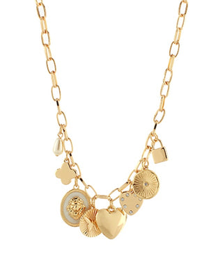 Sylvie Charm Necklace (Gold)