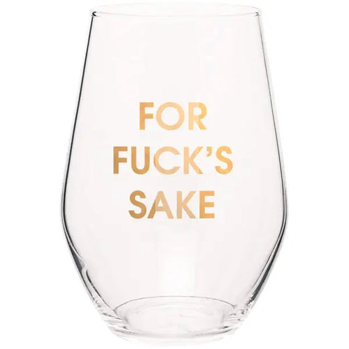 Come On Now Stemless Wine Glass