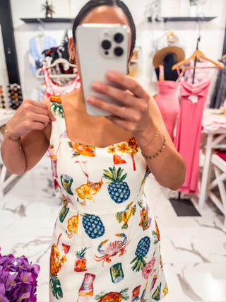 Slippin' Pretty Printed Mini Dress Multi