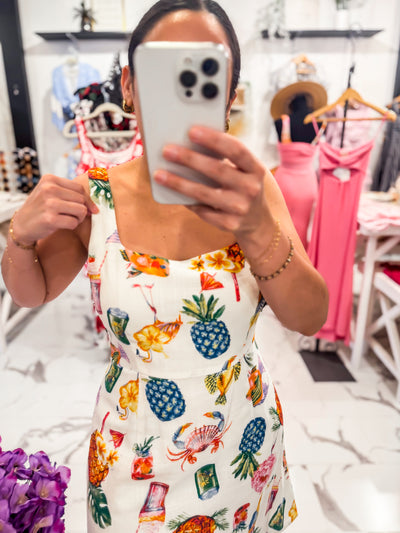Slippin' Pretty Printed Mini Dress Multi