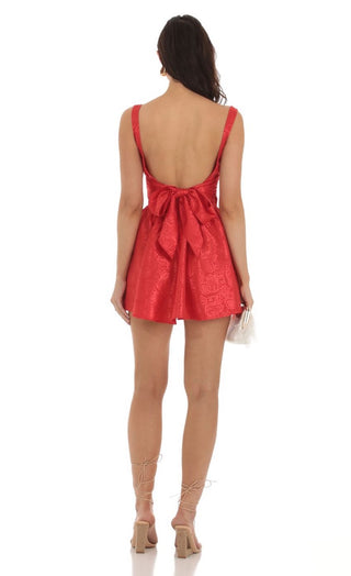 Cherry Charm Mini Dress (Red)