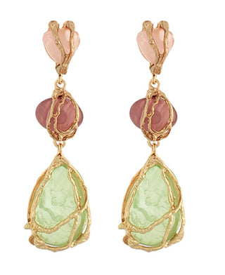 Apple Drop Earrings (Gold)