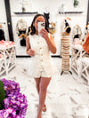Carefree Linen Vest (White)