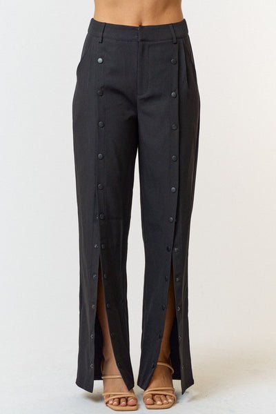 Back To Business Button Trousers (Black)