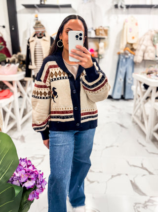 How to Style a Horse Print Cardigan 