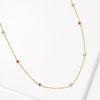 Yazmin Colorful Dainty Necklace (Gold)