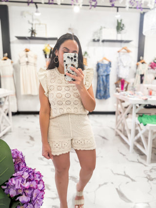 Must Have Crochet Shorts (Natural)
