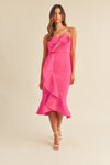 Elite Girl Sweetheart Neckline Dress (Pink)