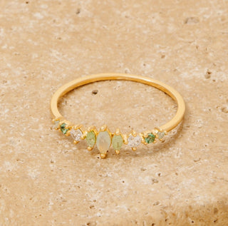 Jade Dainty Ring (Gold)