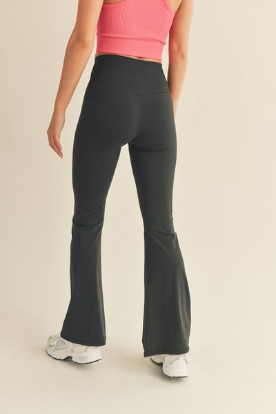 Working On Me Flare Leggings (Black)